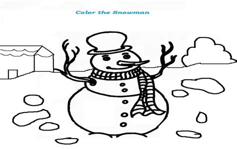 snowman coloring page  kids