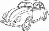 Coloring Vw Car Pages Beetle Bug Classic Collector Bus Drawing Print Slug Cars Tocolor Choose Board Button Getcolorings Getdrawings Printable sketch template