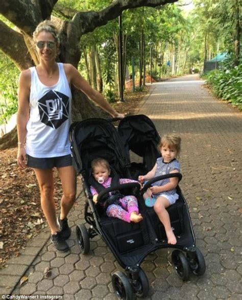 candice warner instagrams her trip to the park with daughters indi rae