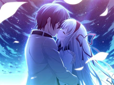 Anime Couples Kissing Hd Wallpapers Wallpaper Cave
