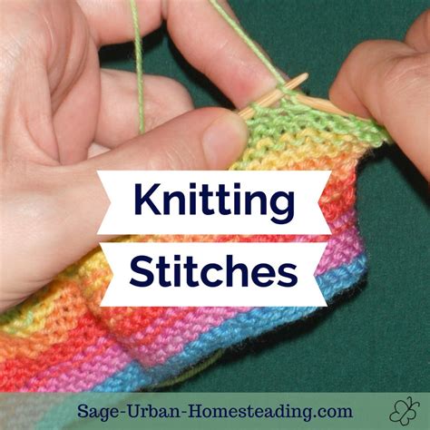 knitting stitches  rhymes
