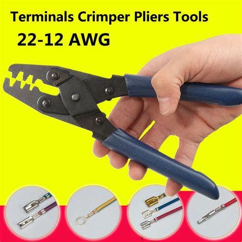 Buy 22 12 Awg Terminal Crimp Plier Cable Crimper Wire Stripper Crimping
