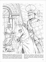 Medieval Knights Dover Jousts Tournaments Castle Ausmalen Mittelalter sketch template