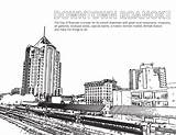 Coloring Roanoke Downtown Sheets Printable Pdf Ridge Blue sketch template