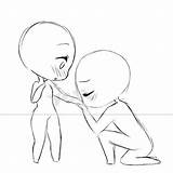 Chibi Poses Base Anime Drawing Bases Reference Couple Sketch Drawings Manga Ych Pose Cute Draw Desenho Kiss Working While Won sketch template