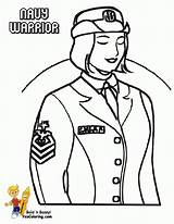 Coloring Pages Navy Female Army Military Drawing Officer Soldier Yescoloring Women Soldiers Men Marine Adult Marines Getdrawings Warrior Kids Color sketch template