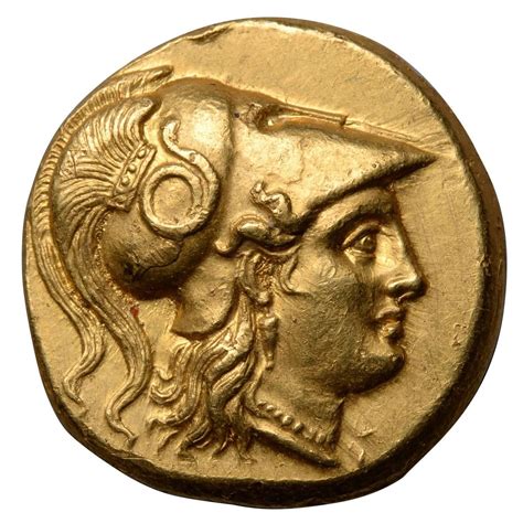 ancient greek gold coin  king alexander  great  bc ancient greek gold ancient greek