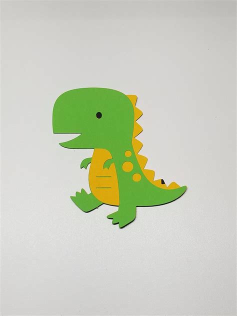 rex dinosaur cutout choose colors  believedesigncreate  etsy