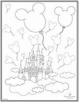 Coloring Disney Pages Castle Magic Mickey Colouring Kingdom Disneyland Walt Printable Coloriage Kids Sheets Drawing Dessin Mouse Printables Book Template sketch template