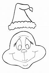 Grinch Coloring Pages Hat Printable sketch template