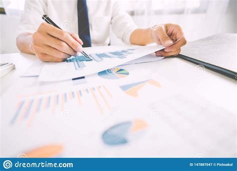 strategy analysis concept businessman working financial manager