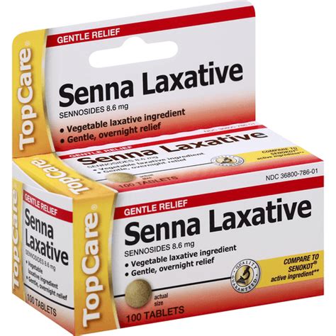 Topcare Senna Laxative Medicine Cabinet Foodtown