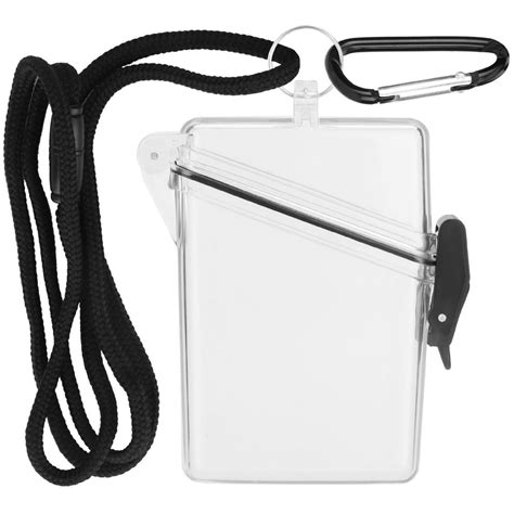 waterproof id card badge holder eeekit sports clear case locker