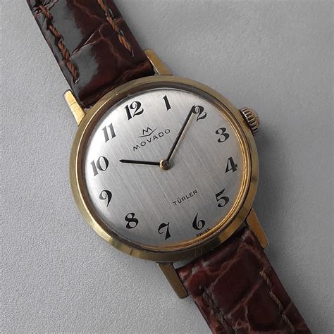 movado gold plated ladies vintage watch 1950s itsawindup