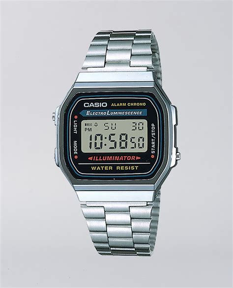 casio watches casio vintage digital stainless steel silver  ozmosis watches