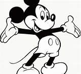 Mickey Face Mouse Coloring Pages Clipartmag sketch template