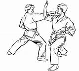 Karate Karatê sketch template