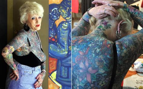 world s most tattooed pensioner dies telegraph