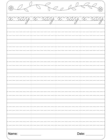 cursive writing worksheets  template business