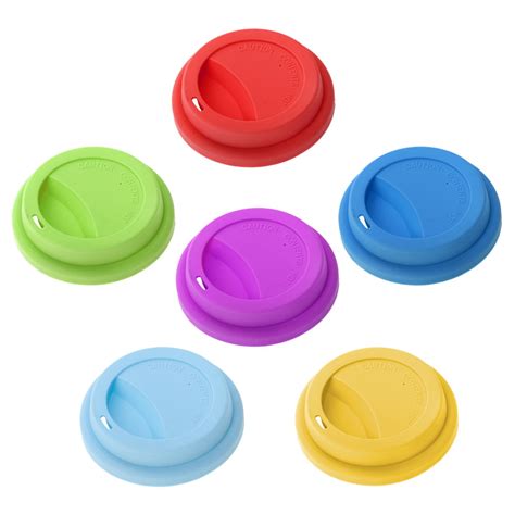 aspire  pcs silicone drinking lid cup lids reusable coffee cup covers lids assorted