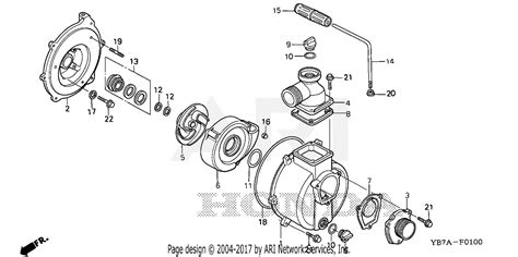 honda whx cr water pump jpn vin gx   gx  parts diagram  casing
