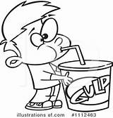 Drinking Clipart Drink Water Boy Cartoon Fountain Soda Gulp Coloring Illustration Pages Soft Clip Rf Royalty Colouring Toonaday Large Outlined sketch template