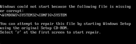 How To Fix Windows System32 Config System File Missing Or Corrupt