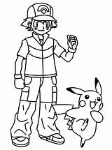 Ash Pokemon Coloring Pikachu Pages Ketchum Journey Take Great Drawing Color Xy Print Printable Getdrawings Getcolorings Sheet Template sketch template