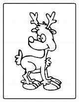 Reindeer Rentier Ausmalbild Rudolph Nosed Scribblefun Clipartmag sketch template