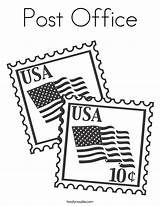 Coloring Office Post Usa Stamps Pages Stamp Print Flag Thank Printable Color Veterans Kids Texas Service Flags Noodle Built Twistynoodle sketch template