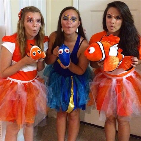 Nemo Dory And Marlin From Finding Nemo Bff Halloween Kostüme