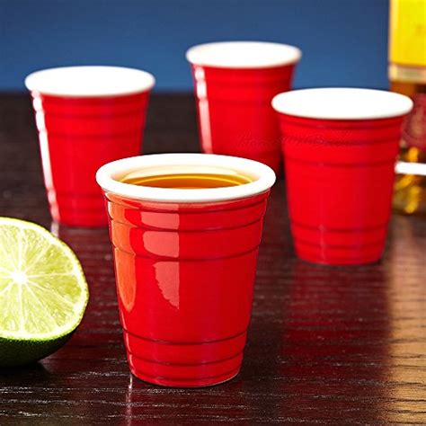 2oz Mini Red Solo Cups 120 Count Disposable Tiny Shot Glasses