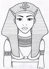Queen Cleopatra Hatshepsut Coloriage Colorare Egitto History Adult Cleopatre Antica Sketchite Egipto Egiziana Antico sketch template