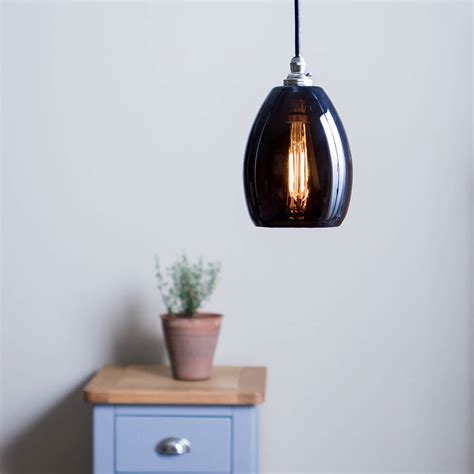 coloured glass bertie small pendant light by glow lighting