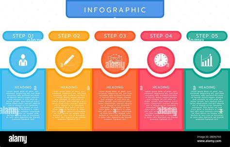 infographic modern design colorful style  plan  business vector
