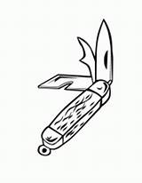Knife Faca Couteau Navalha Poke Colorier Mieux Sketchite Beaux Couteaux Pão Cortar sketch template