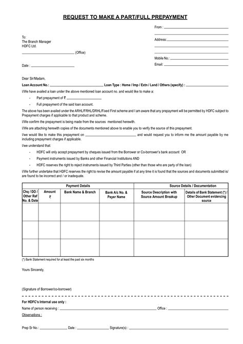 loan repayment letter templates  allbusinesstemplatescom