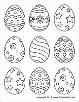 Easter Printable Eggs Templates Egg Template Printables Coloring Pages Pattern Crafts Small Sheets Patterns Activities Preschool Firstpalette Colouring Print Color sketch template