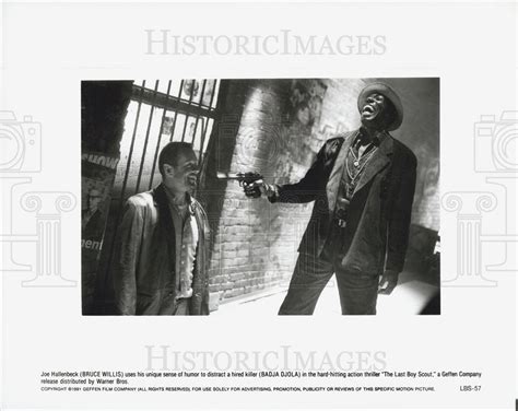 bruce willis badja djola    boy scout  vintage promo photo print historic images