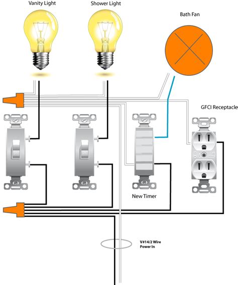 wiring bathroom light  exhaust fan bathroom guide  jetstwit