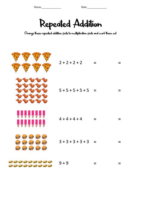 images  addition arrays worksheets multiplication repeated