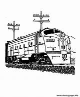 Train Coloring Pages National Canadian Trains Diesel Engine Sheets Locomotive 4fed Railroad Colouring Color Printable Print Book Vehicles Deisel 1950 sketch template