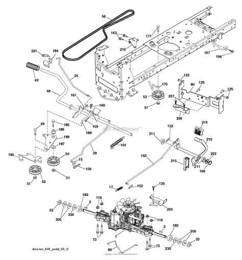 husqvarna lth    parts diagram  drive