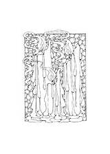 Coloring Pages Candles Christmas sketch template