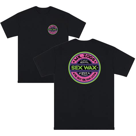 sex wax mr zogs surf shirt fluoro black ebay