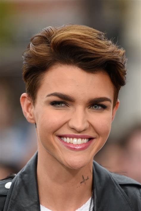 ruby rose long and short hair beauty and makeup looks