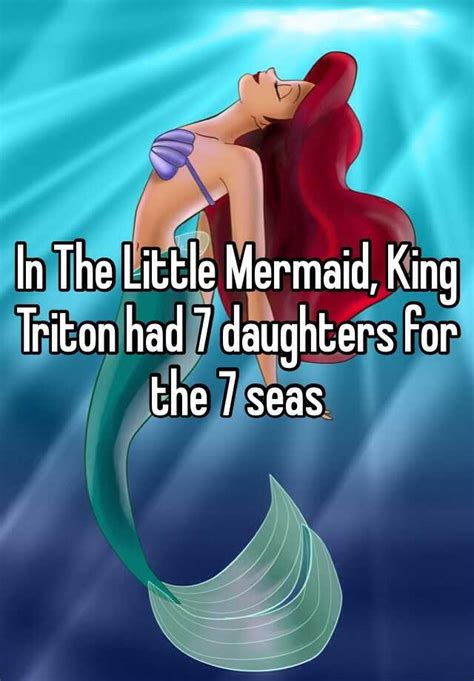 In The Little Mermaid King Triton Had 7 Daughters For The