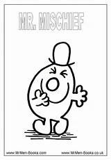 Coloring Pages Mr Colouring Men Sheets Mischief Show Kids Books Bump Mrmen Print Mischeif Popular sketch template