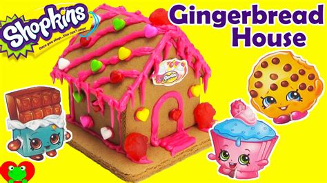 shopkins gingerbread house kit sweets shop  kooky cookie