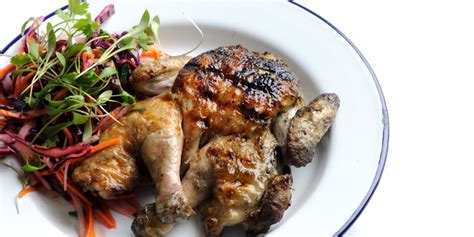 barbecued spatchcock chicken recipe recipe great british chefs
